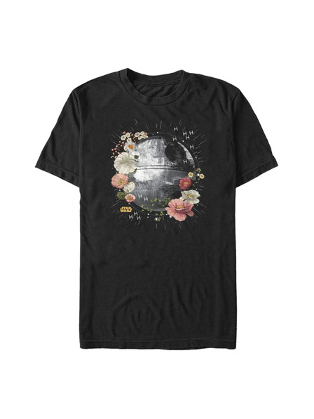 ZOOT.Fan Črna majica Star Wars FLORAL DEATH STAR