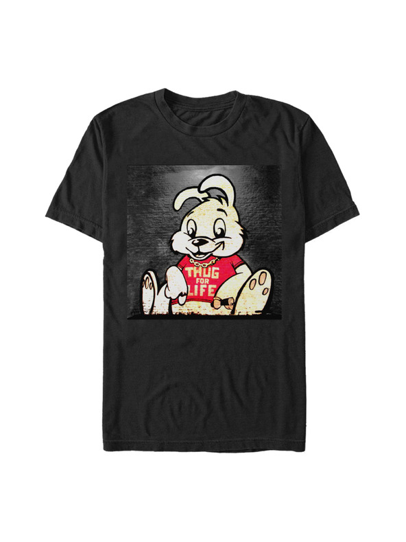 ZOOT.Fan Črna majica Banksy (Brandalised) Bansky Tough For Life