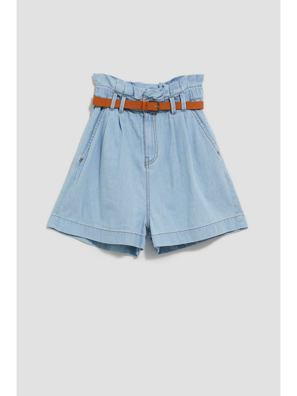 Moodo Svetlo modre ženske kratke hlače iz džinsa Moodo
