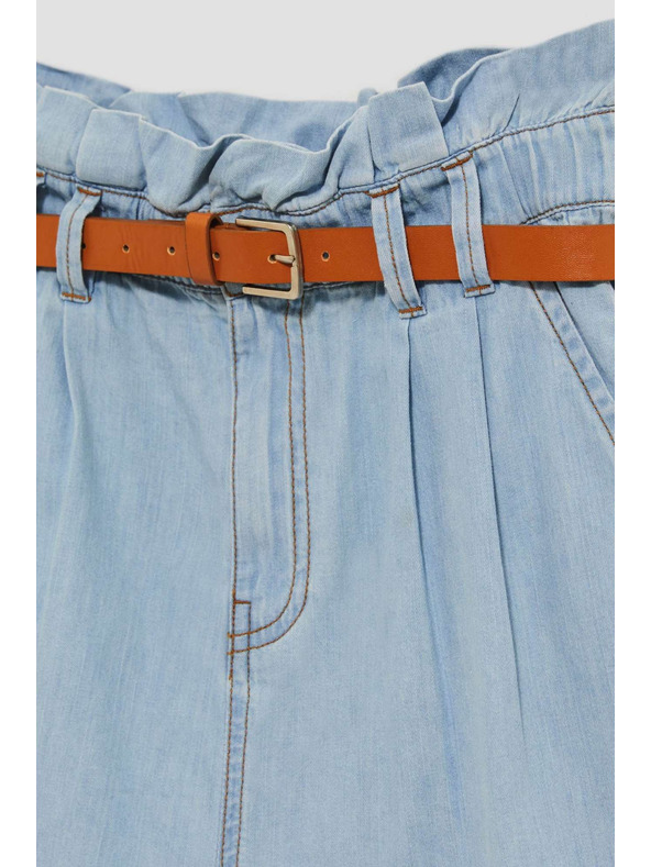 Moodo Svetlo modre ženske kratke hlače iz džinsa Moodo