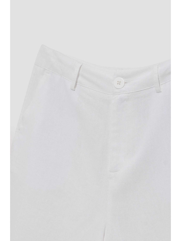 Moodo Bele ženske hlače Moodo