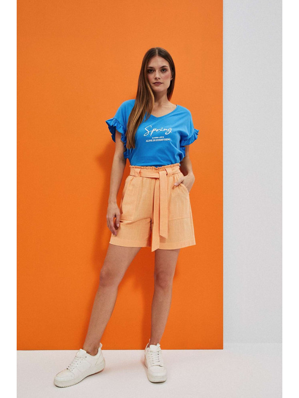 Moodo Oranžne ženske hlače Moodo