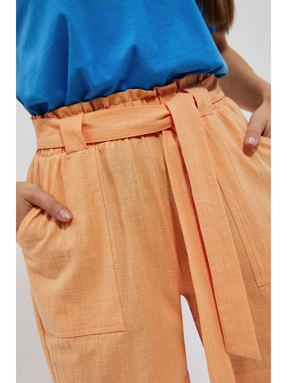Moodo Oranžne ženske hlače Moodo