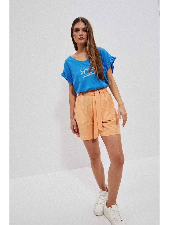 Moodo Oranžne ženske hlače Moodo