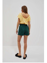 Moodo Temno zelene ženske kratke hlače Moodo