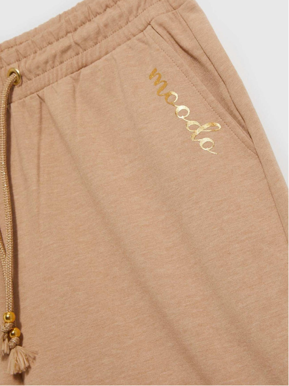 Moodo Bež ženske kratke hlače Moodo