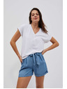 Moodo Modre ženske kratke hlače iz džinsa Moodo