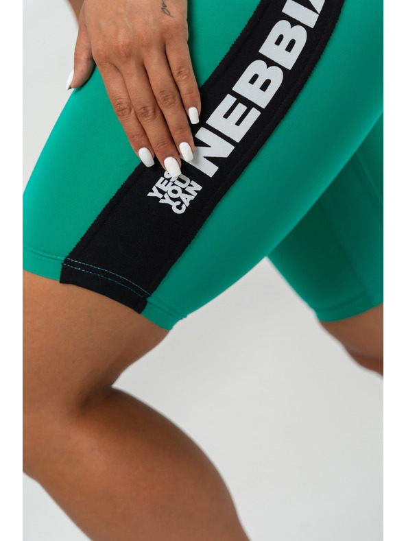 Nebbia Kolesarske hlače z visokim pasom ICONIC 238 XS,zelena