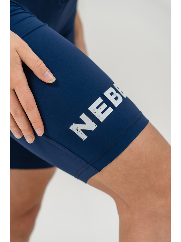 Nebbia Legínové šortky s vysokým pásom 9" SNATCHED 614 XS, tmavo modrá