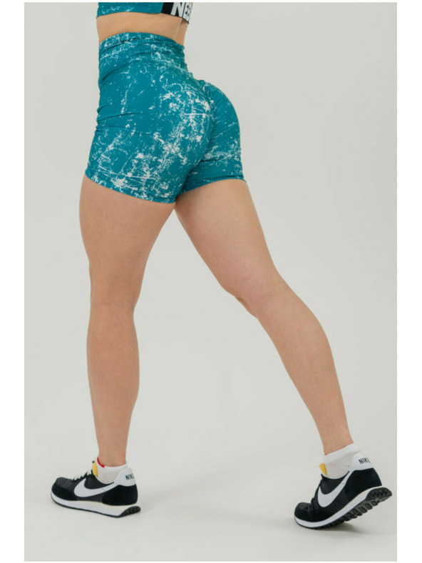 Nebbia Legínové šortky s vysokým pásom 5" HAMMIES 615 XS, zelená