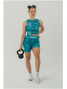Nebbia Legínové šortky s vysokým pásom 5" HAMMIES 615 XS, zelená