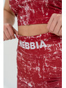 Nebbia Legínové šortky s vysokým pásom 5" HAMMIES 615 XS, červená