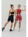 Nebbia Legínové šortky s vysokým pásom 5" HAMMIES 615 XS, červená