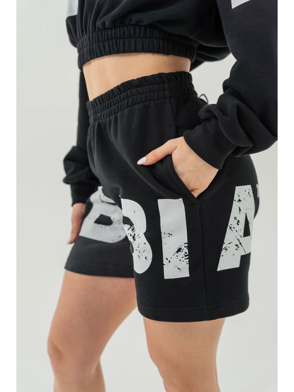 Nebbia Teplákové šortky 6" MUSCLE MOMMY 624 XS, čierna