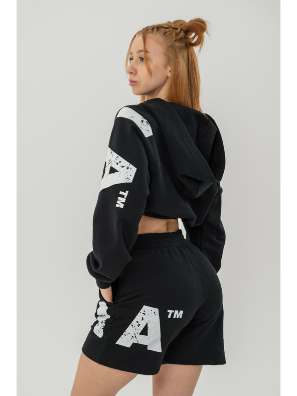 Nebbia Teplákové šortky 6" MUSCLE MOMMY 624 XS, čierna