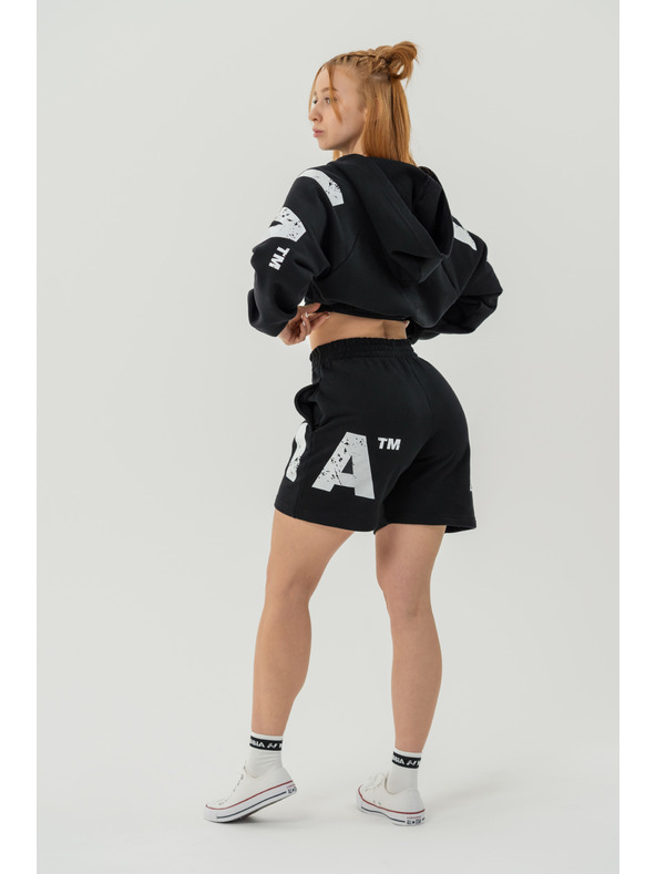 Nebbia Teplákové šortky 6" MUSCLE MOMMY 624 XS, čierna