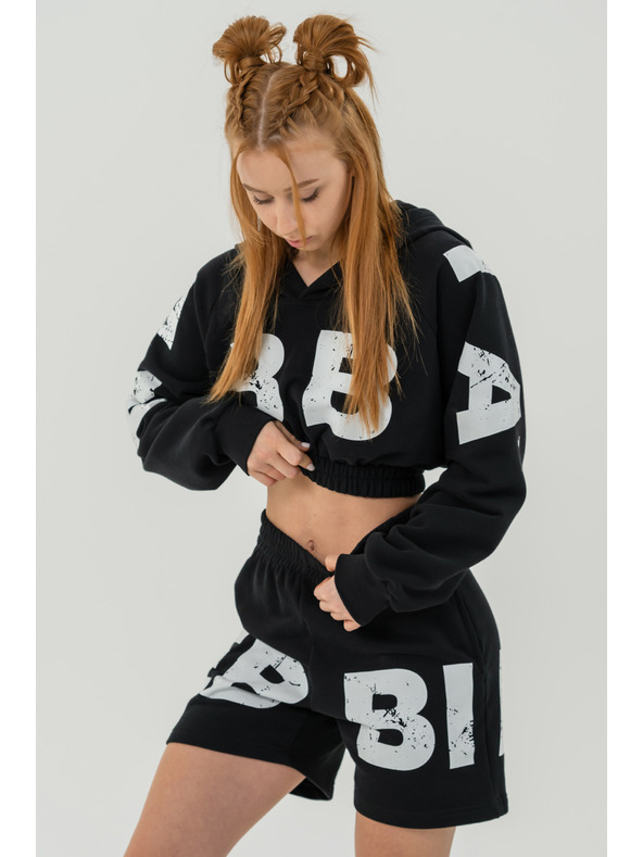 Nebbia Teplákové šortky 6" MUSCLE MOMMY 624 XS, čierna