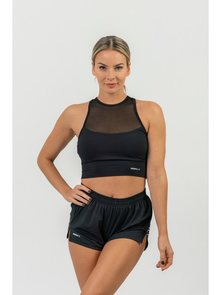 Nebbia FIT Kratke hlače s skritim žepom 442 XS,črna