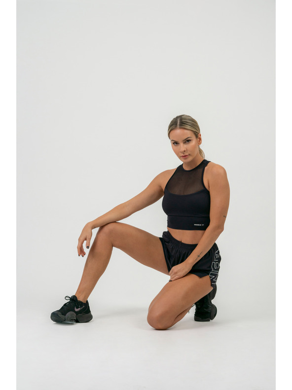 Nebbia FIT Kratke hlače s skritim žepom 442 XS,črna