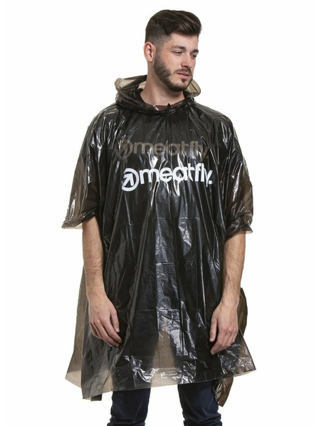 Meatfly Meatfly deževni plašč - poncho Rainmann A | Črna | Velikost