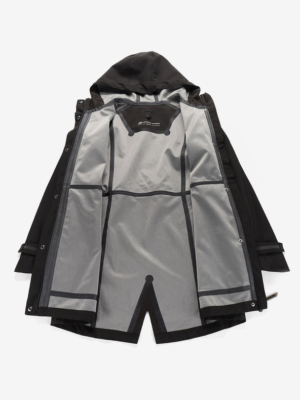 ALPINE PRO Membranski plašč ALPINE PRO SETIJA črna