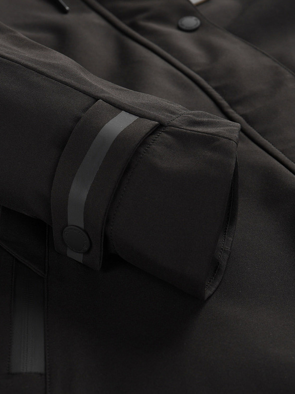 ALPINE PRO Membranski plašč ALPINE PRO SETIJA črna