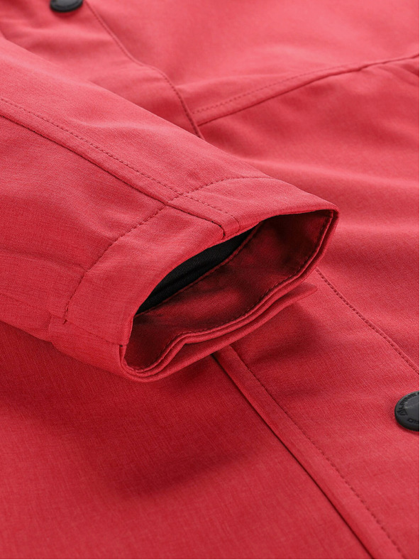 ALPINE PRO Rdeči ženski vodoodporen plašč z membrano ptx Alpine Pro PERFETA