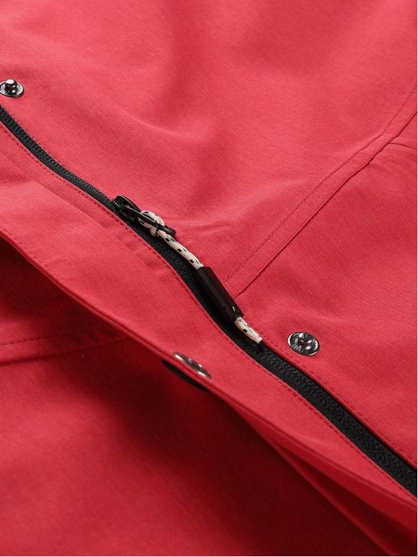 ALPINE PRO Rdeči ženski vodoodporen plašč z membrano ptx Alpine Pro PERFETA