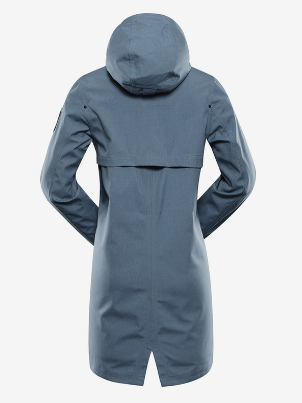 ALPINE PRO Modri ženski vodoodporen plašč z membrano ptx Alpine Pro PERFETA