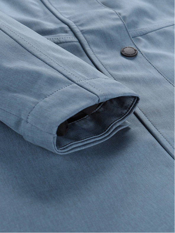 ALPINE PRO Modri ženski vodoodporen plašč z membrano ptx Alpine Pro PERFETA