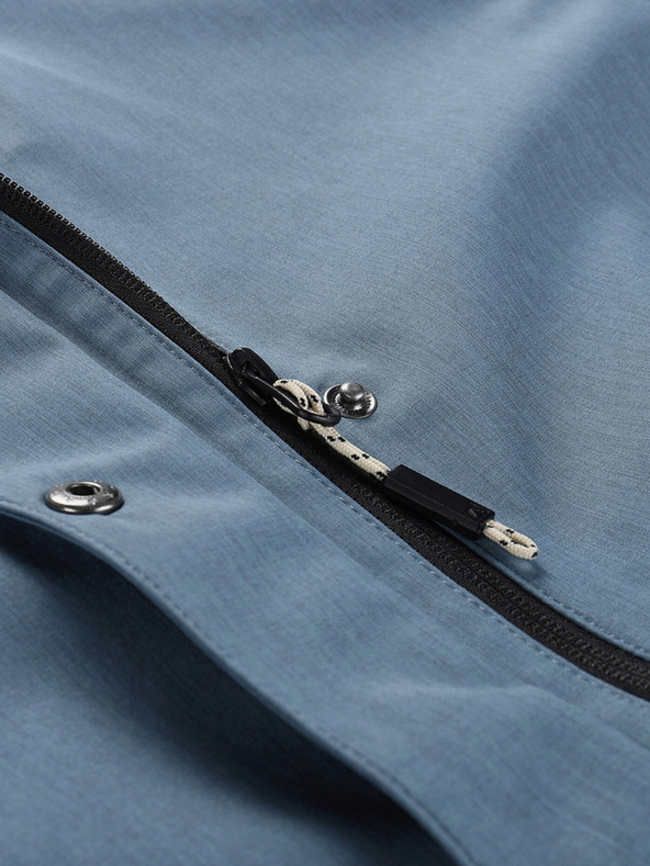 ALPINE PRO Modri ženski vodoodporen plašč z membrano ptx Alpine Pro PERFETA