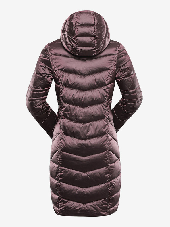 ALPINE PRO Ženski dolg ultralahek plašč ALPINE PRO OREFA roza