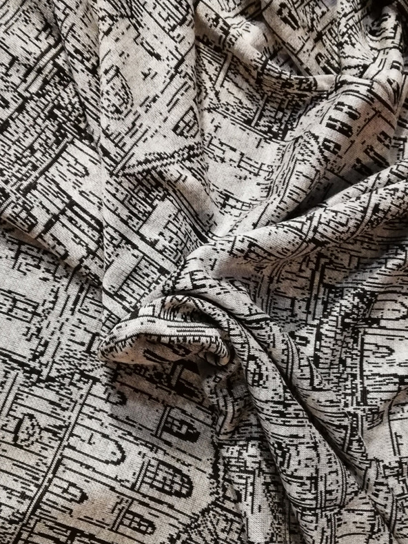 numoco Siv ženski vzorčast plašč s kapuco in žepi Numoco