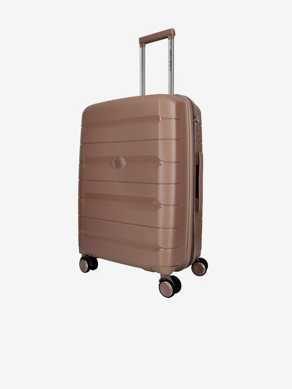 Enrico Benetti Potovalni kovček Enrico Benetti Montréal M Soft pink