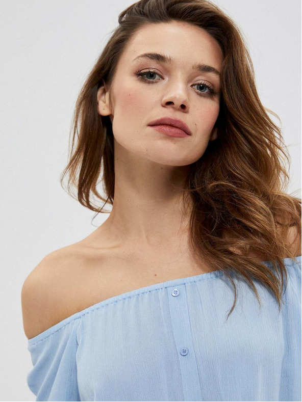 Moodo Svetlo modra ženska bluza Moodo