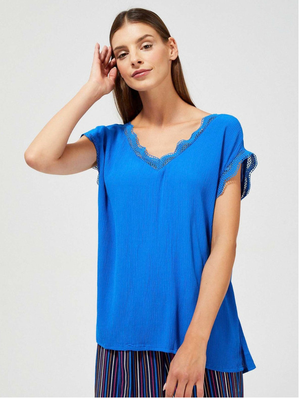 Moodo Modra ženska bluza Moodo