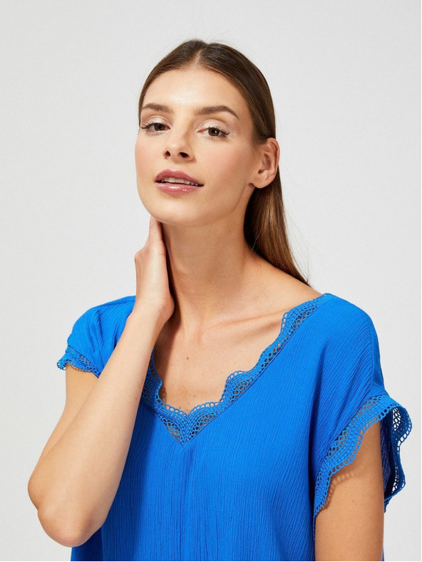 Moodo Modra ženska bluza Moodo