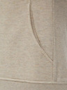 Moodo Bež ženska jopa s kapuco na zadrgo Moodo