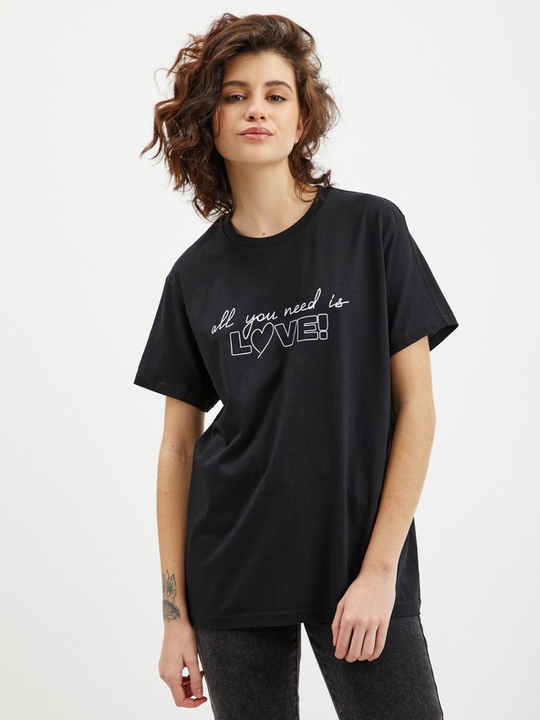 ZOOT.Original Črna ženska majica Zoot Original All you need is love