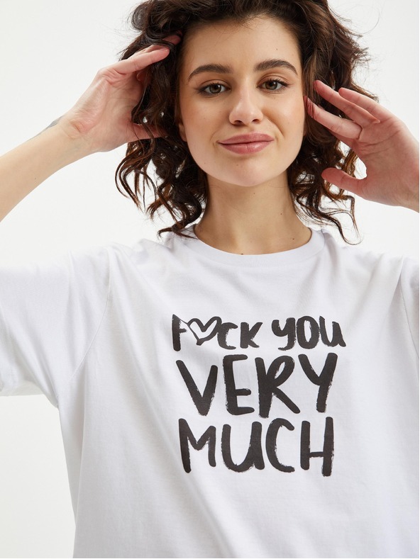 ZOOT.Original Bela ženska majica Zoot Original Fuck you very much