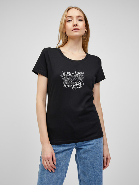 ZOOT.Original Črna ženska majica Zoot Original Mountains