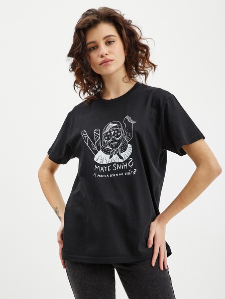 ZOOT.Original Črna ženska majica Zoot Original Do You Have Snow