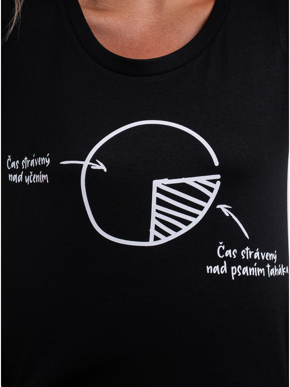 ZOOT.Original Črna ženska majica ZOOT Original Ženska majica Ni časa za zapravljanje