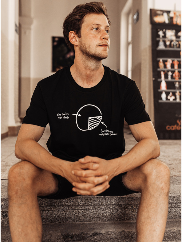 ZOOT.Original Črna ženska majica ZOOT Original Ženska majica Ni časa za zapravljanje