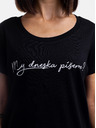 ZOOT.Original Črna ženska majica ZOOT Original T-Shirt Ali danes pišemo?