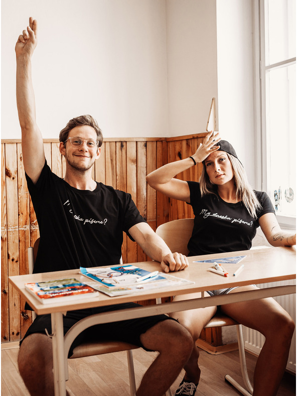 ZOOT.Original Črna ženska majica ZOOT Original T-Shirt Ali danes pišemo?