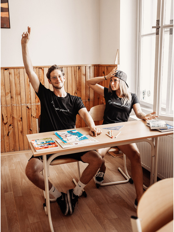 ZOOT.Original Črna ženska majica ZOOT Original T-Shirt Ali danes pišemo?