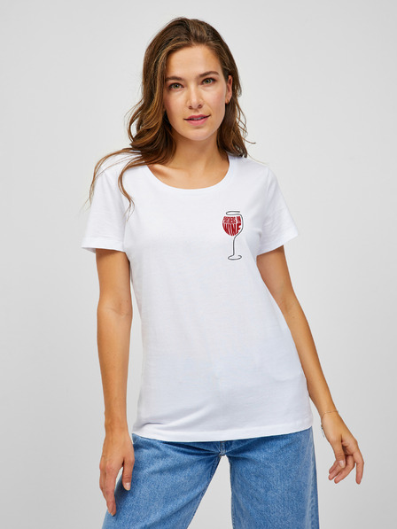 ZOOT.Original Bela ženska majica ZOOT.Original Partners in wine