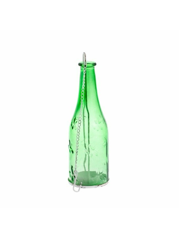 Casa de Engel Viseči stekleni svečnik - zelene barve - oblika steklenice 0/24