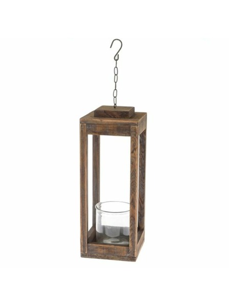 Casa de Engel Lesen svečnik s steklom, naravni, 0/6